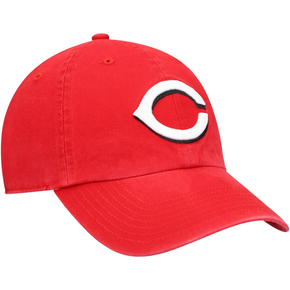 Cincinnati Reds Youth Team Logo Clean Up Adjustable Hat - Red | 47 brand
