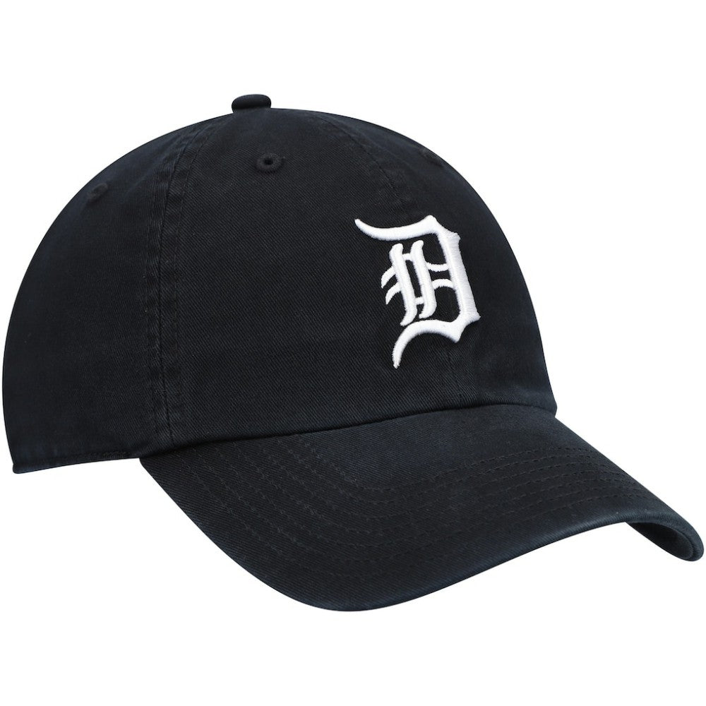 Detroit Tigers Youth Team Logo Clean Up Adjustable Hat - Black | 47 brand