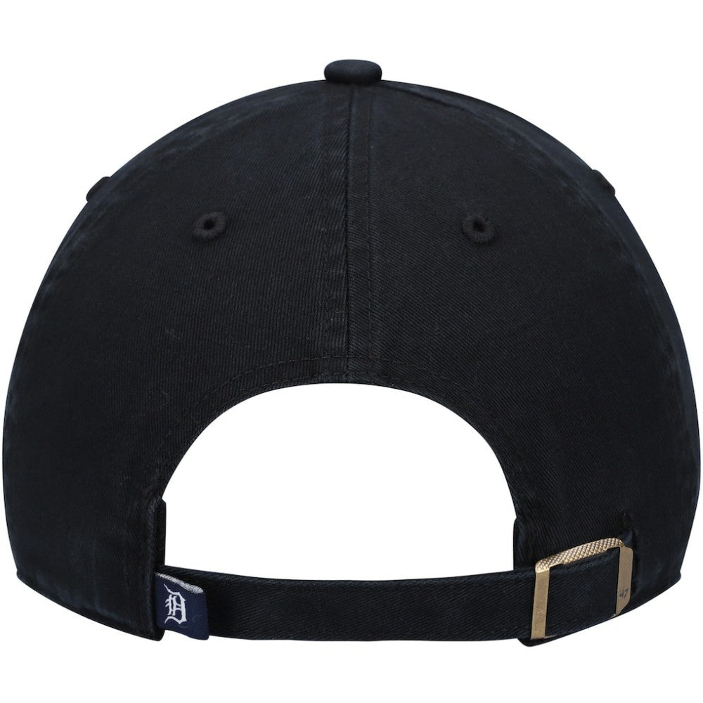 Detroit Tigers Youth Team Logo Clean Up Adjustable Hat - Black | 47 brand