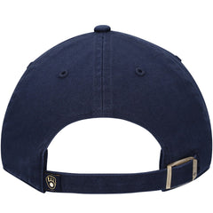 Milwaukee Brewers Youth Team Logo Clean Up Adjustable Hat - Navy | 47 brand