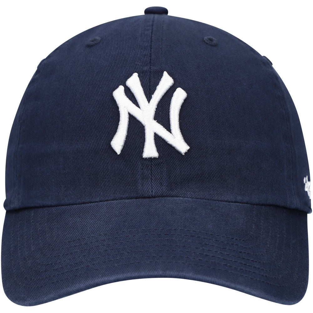 New York Yankees Youth Team Logo Clean Up Adjustable Hat - Navy | 47 brand