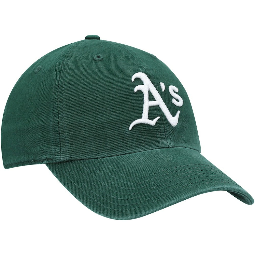Athletics Youth Team Logo Clean Up Adjustable Hat - Green | 47 brand
