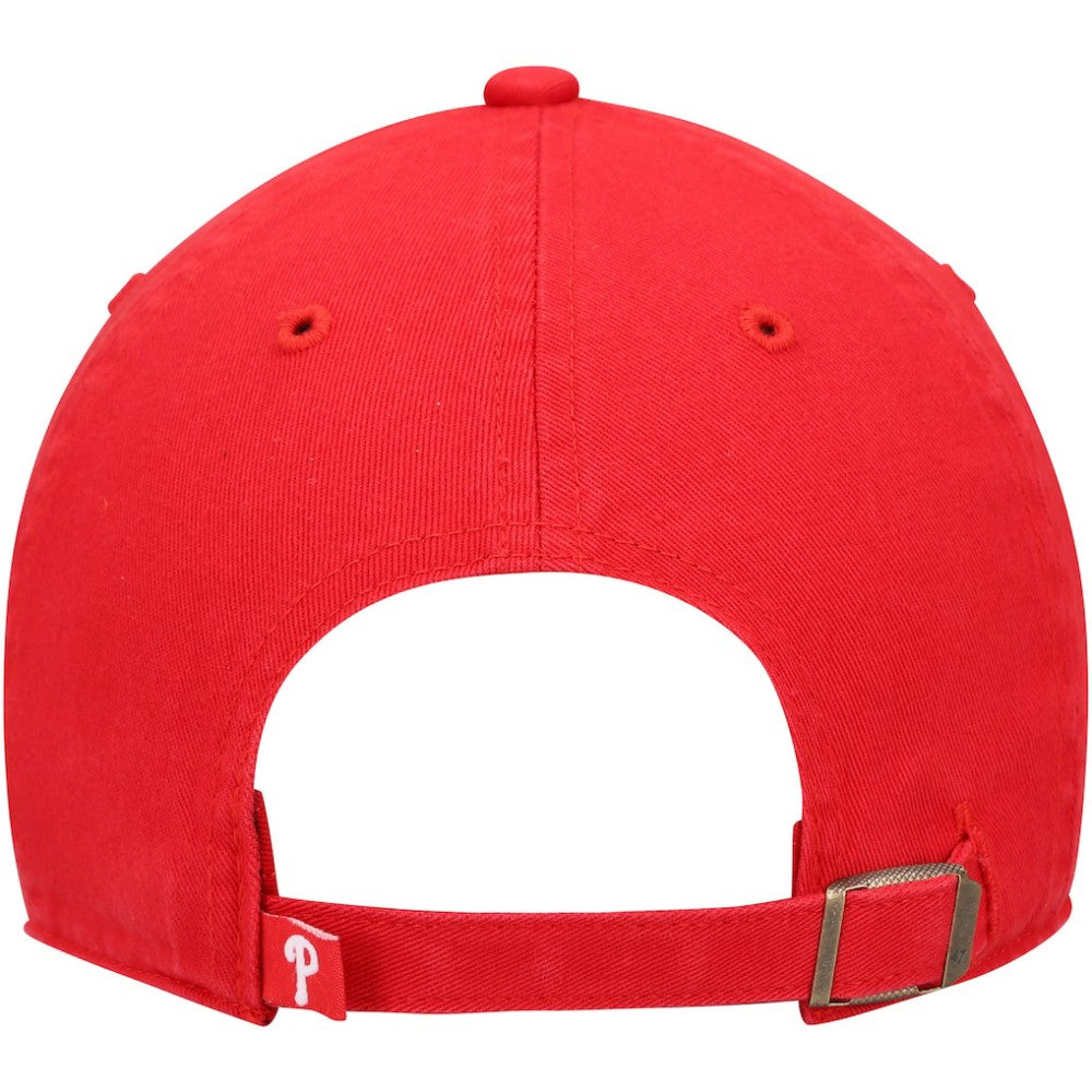 Philadelphia Phillies Youth Team Logo Clean Up Adjustable Hat - Red | 47 brand