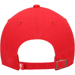 Philadelphia Phillies Youth Team Logo Clean Up Adjustable Hat - Red | 47 brand