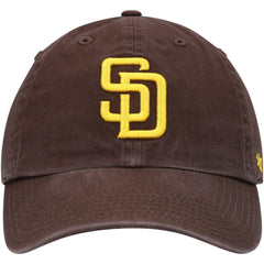 San Diego Padres Youth Team Logo Clean Up Adjustable Hat - Brown | 47 brand