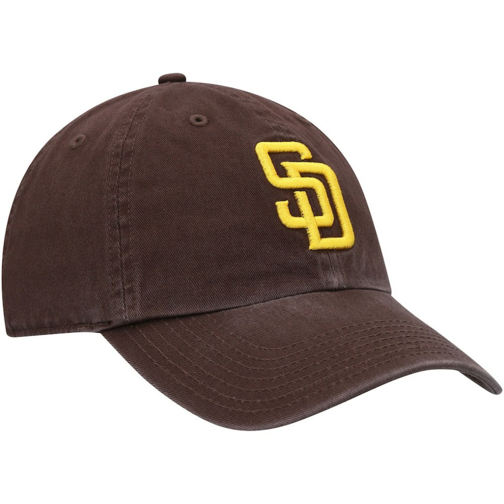 San Diego Padres Youth Team Logo Clean Up Adjustable Hat - Brown | 47 brand