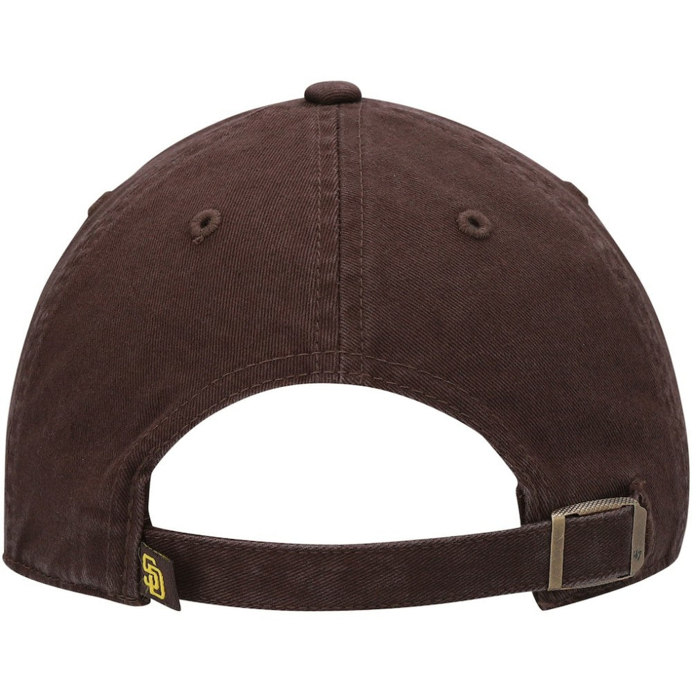 San Diego Padres Youth Team Logo Clean Up Adjustable Hat - Brown | 47 brand
