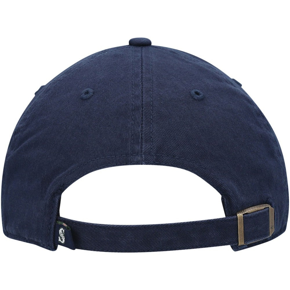 Seattle Mariners Youth Team Logo Clean Up Adjustable Hat - Navy | 47 brand
