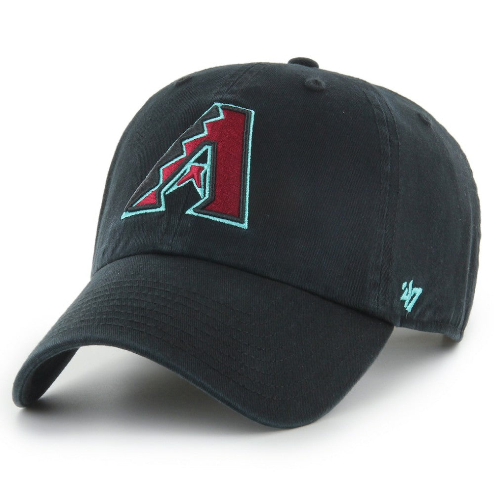 Arizona Diamondbacks Youth Team Logo Clean Up Adjustable Hat - Black | 47 brand