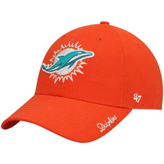 Miami Dolphins '47 Women's Miata Clean Up Secondary Logo Adjustable Hat - Orange discount