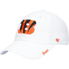 Cincinnati Bengals '47 Women's Team Miata Clean Up Adjustable Hat - White sale