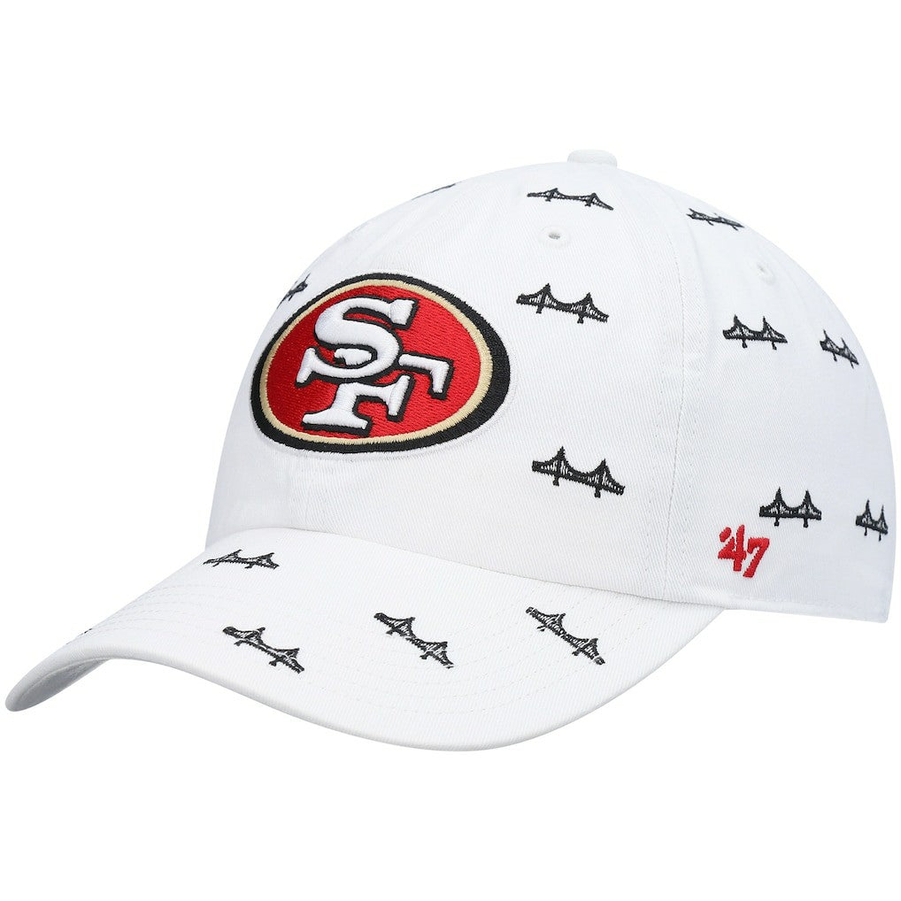 San Francisco 49ers '47 Women's Team Confetti Clean Up Adjustable Hat - White sale