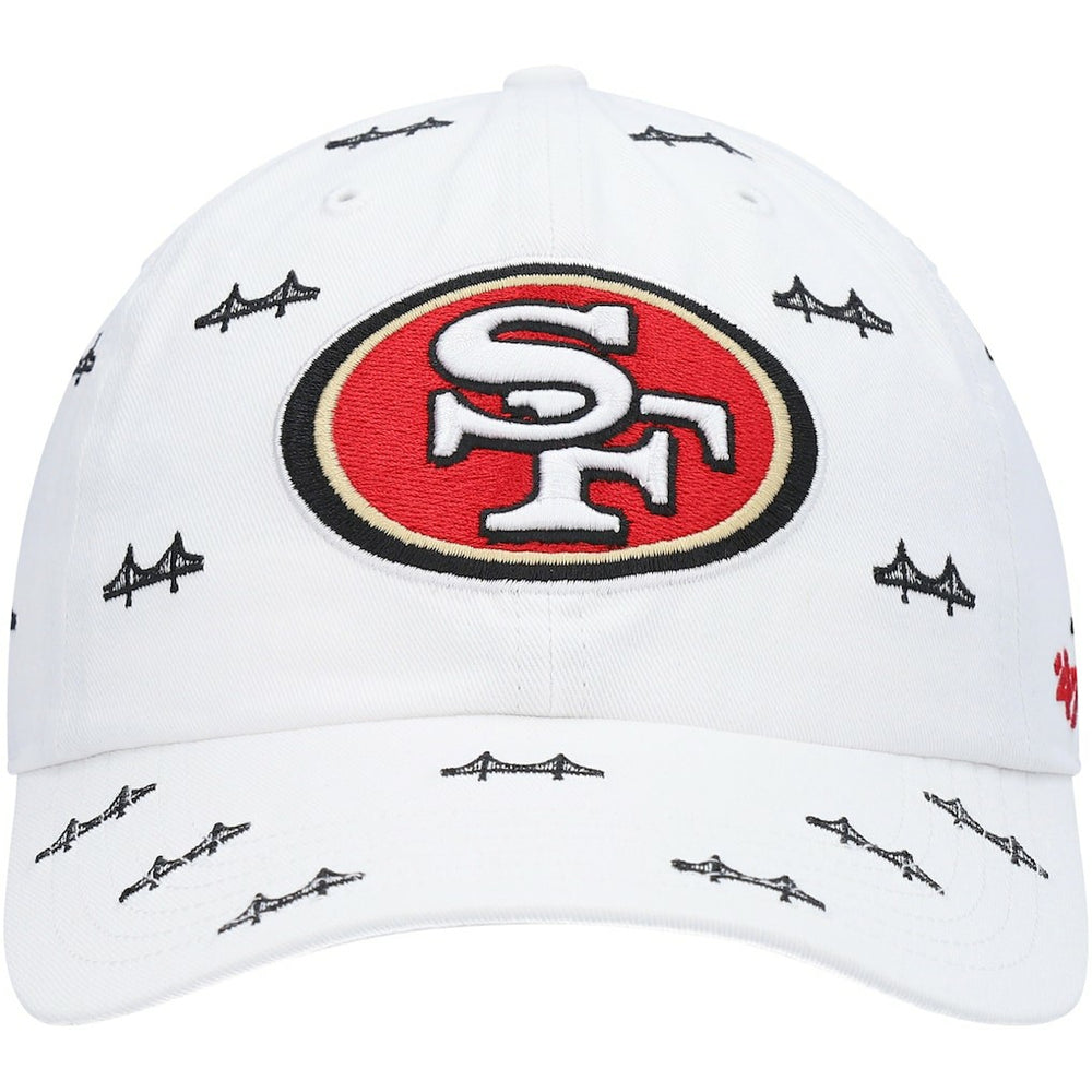 San Francisco 49ers '47 Women's Team Confetti Clean Up Adjustable Hat - White sale