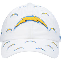 Los Angeles Chargers '47 Women's Team Confetti Clean Up Adjustable Hat - White cheap
