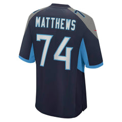 Bruce Matthews Tennessee Titans Retired Player Jersey - Navy | Nike online