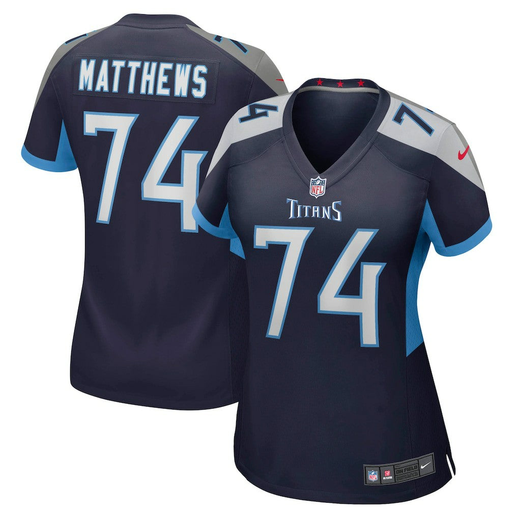 Bruce Matthews Tennessee Titans Women's Retired Player Jersey - Navy | Nike on sale
