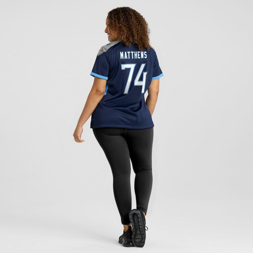 Bruce Matthews Tennessee Titans Women's Retired Player Jersey - Navy | Nike on sale