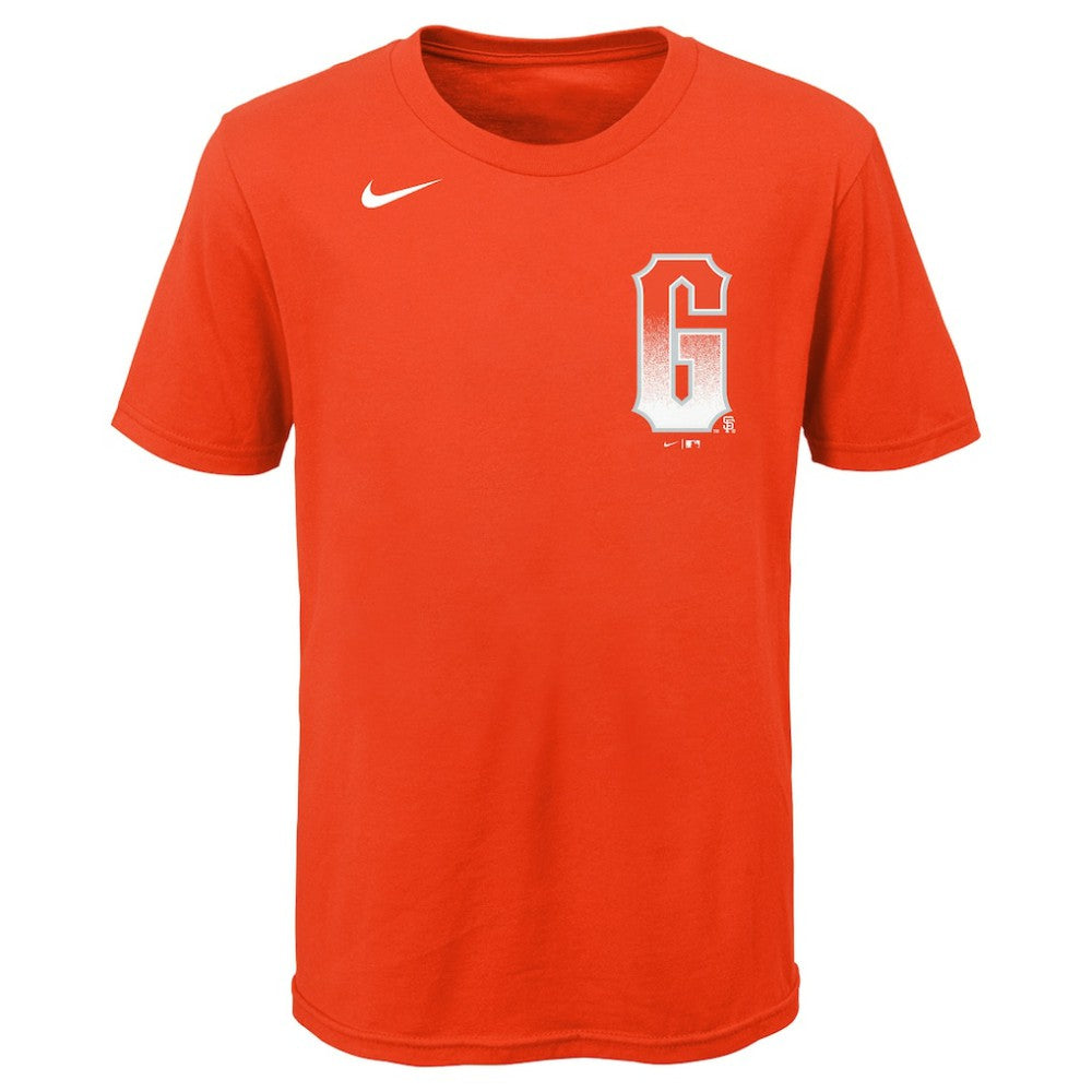 San Francisco Giants Youth City Connect Wordmark T-Shirt - Orange | Nike