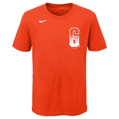 San Francisco Giants Youth City Connect Wordmark T-Shirt - Orange | Nike