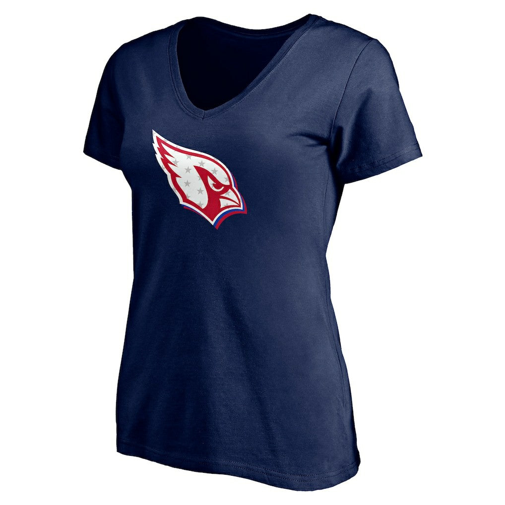 Arizona Cardinals Women's Red White and Team V-Neck T-Shirt - Navy online