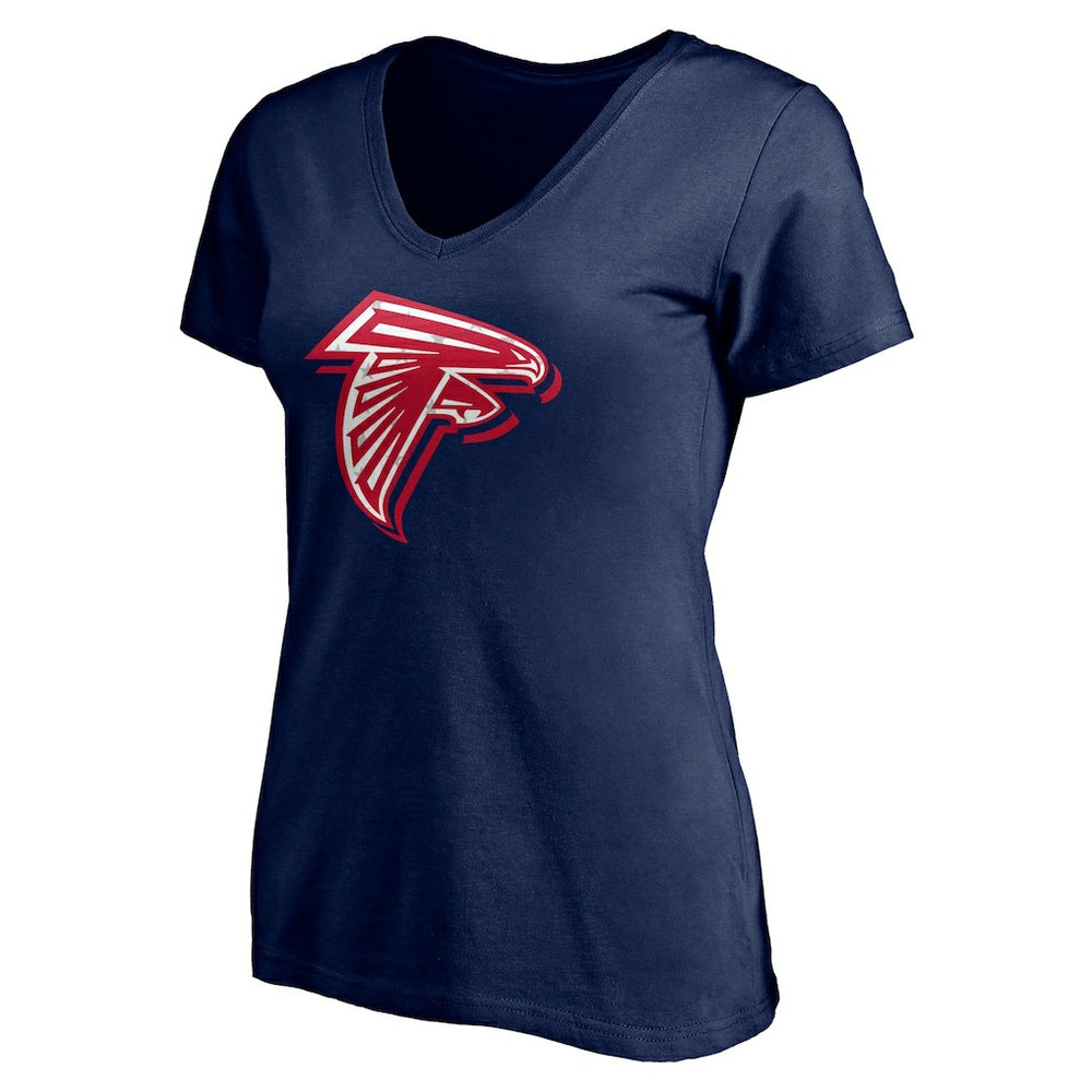 Atlanta Falcons Women's Red White and Team V-Neck T-Shirt - Navy outlet