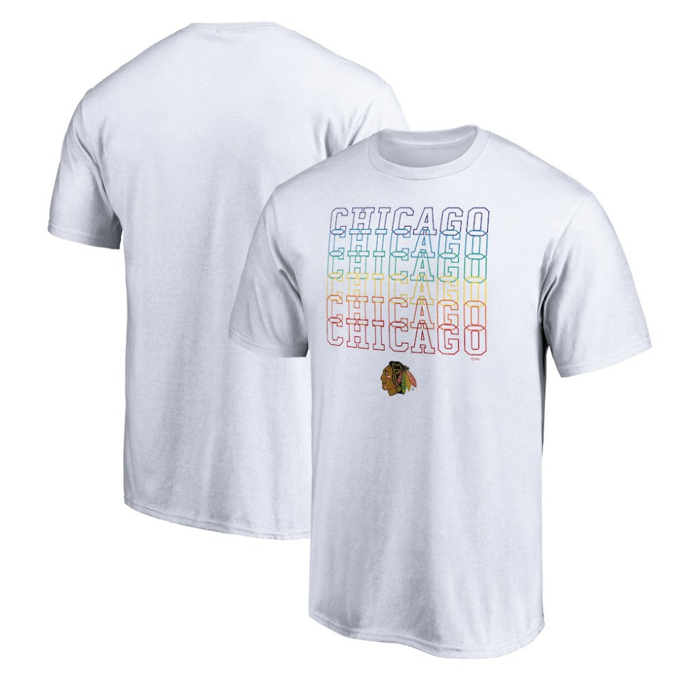 Chicago Blackhawks City Pride T-Shirt White