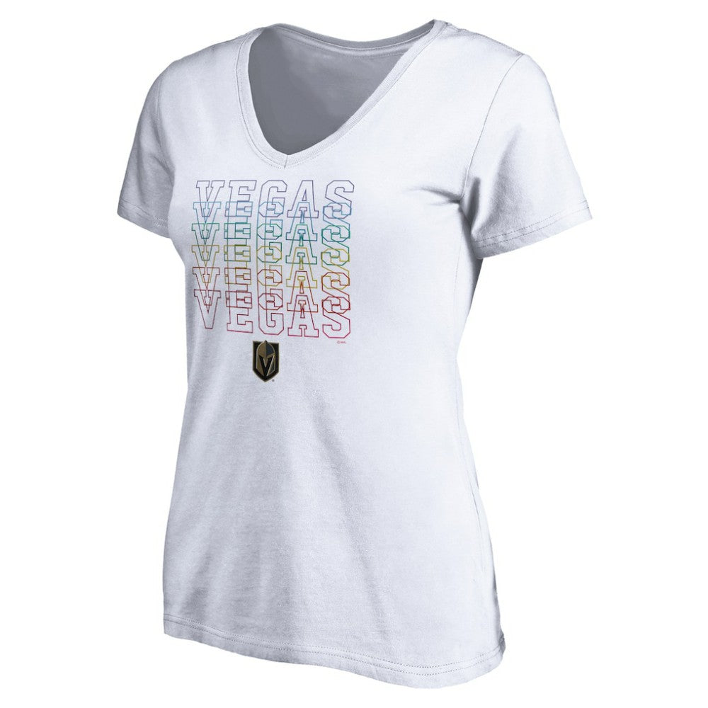 Vegas Golden Knights Women's City Pride V-Neck T-Shirt White