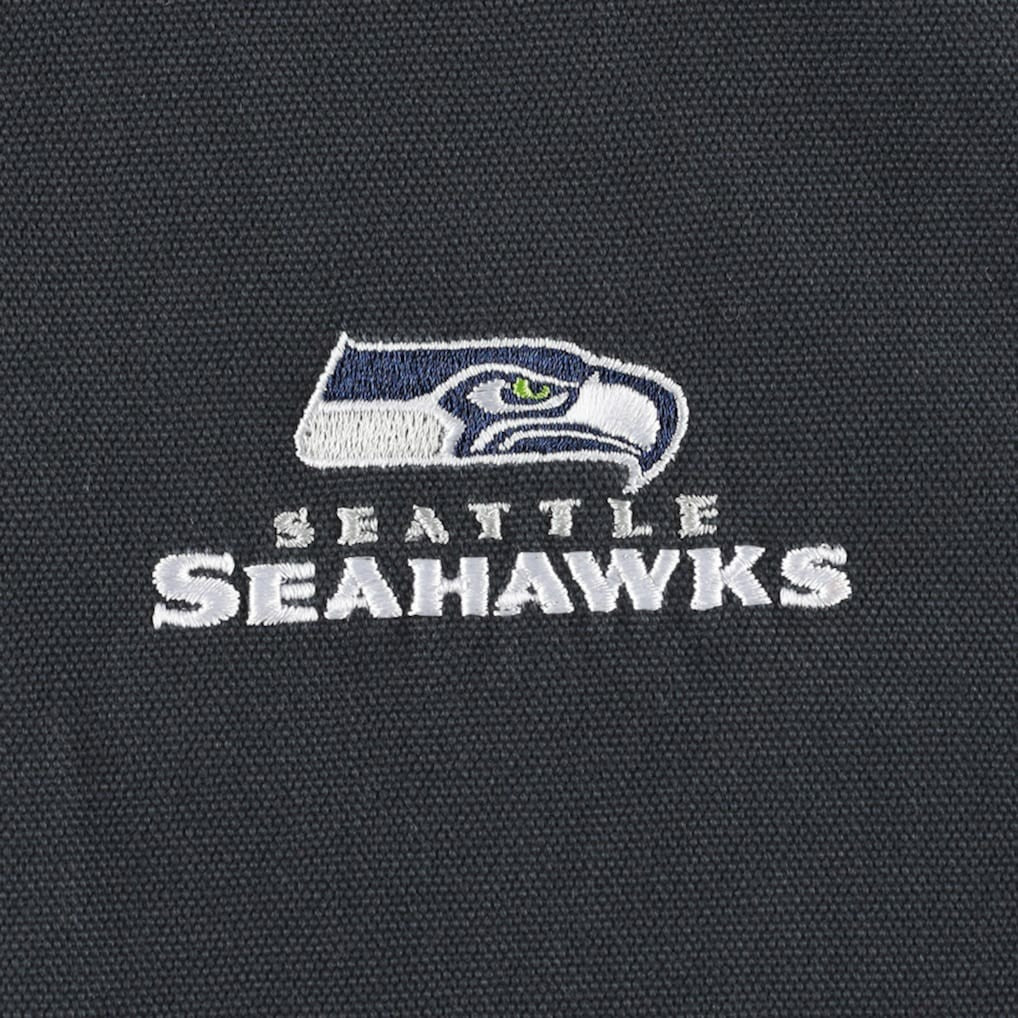 Seattle Seahawks Dunbrooke Big & Tall Dakota Canvas Hoodie Full-Zip Jacket - Charcoal outlet
