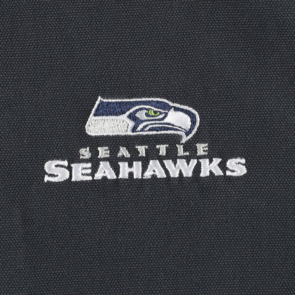 Seattle Seahawks Dunbrooke Big & Tall Dakota Canvas Hoodie Full-Zip Jacket - Charcoal outlet