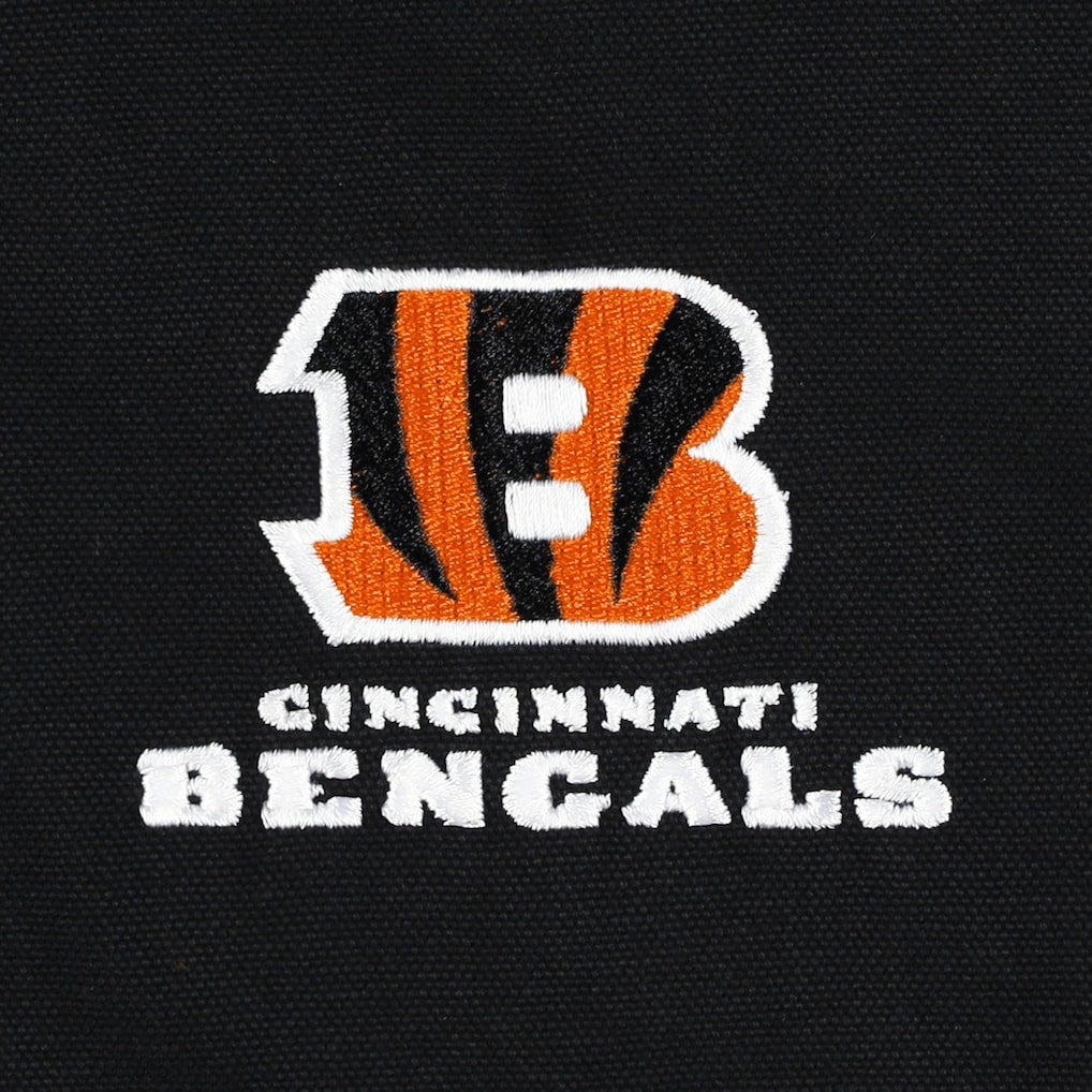 Cincinnati Bengals Dunbrooke Big & Tall Dakota Canvas Hoodie Full-Zip Jacket - Black sale