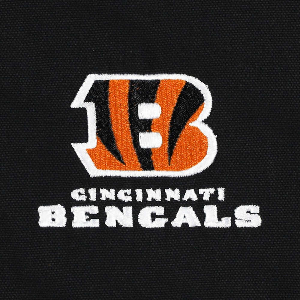 Cincinnati Bengals Dunbrooke Big & Tall Dakota Canvas Hoodie Full-Zip Jacket - Black sale