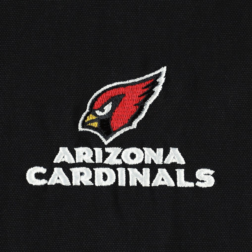 Arizona Cardinals Dunbrooke Big & Tall Dakota Canvas Hoodie Full-Zip Jacket - Black outlet
