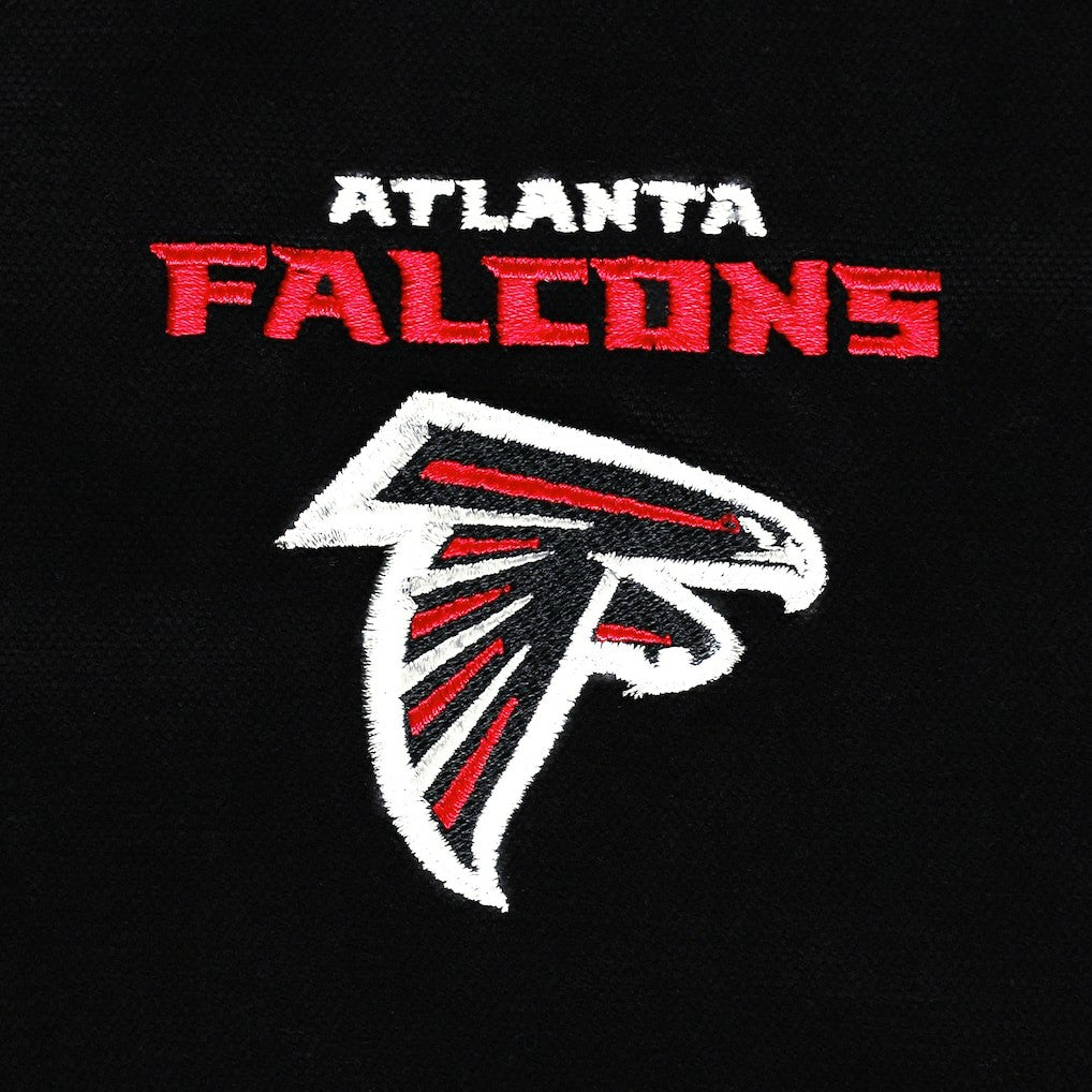 Atlanta Falcons Dunbrooke Big & Tall Dakota Canvas Hoodie Full-Zip Jacket - Black outlet