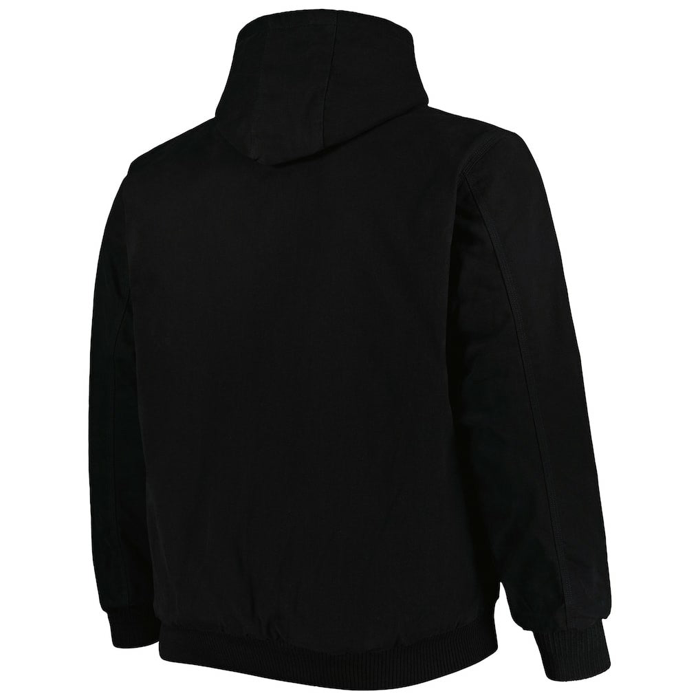 Minnesota Vikings Dunbrooke Big & Tall Dakota Canvas Hoodie Full-Zip Jacket - Black for sale