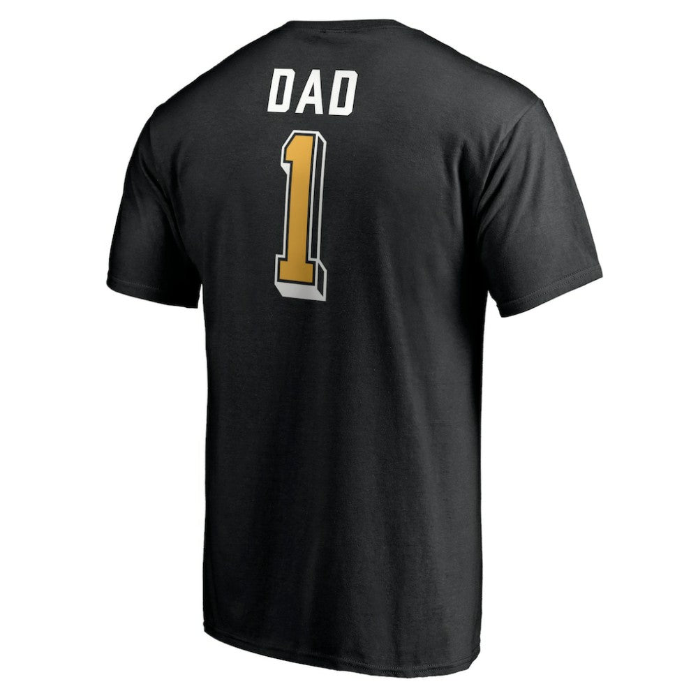Boston Bruins Number One Dad Logo T-Shirt Black