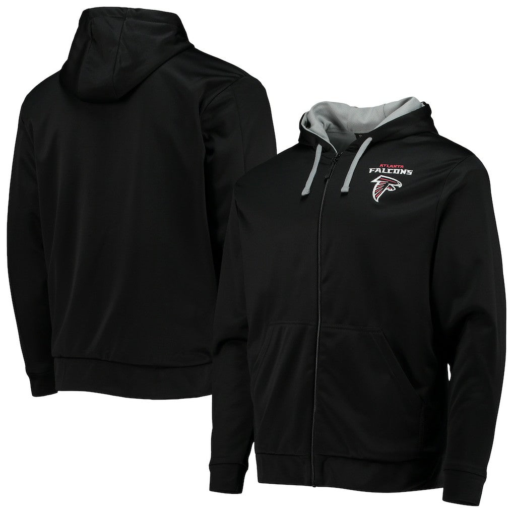 Atlanta Falcons Dunbrooke Apprentice Full-Zip Hoodie - Black/Gray cheap