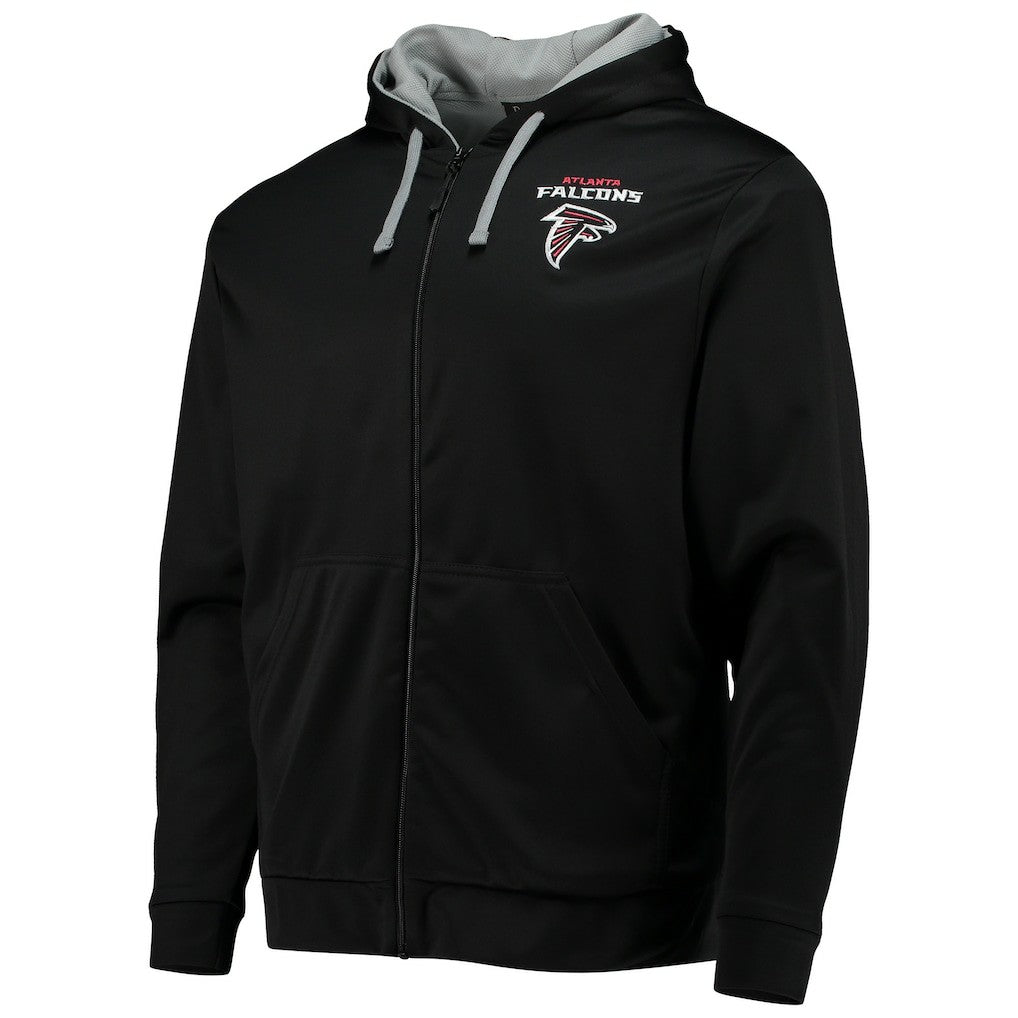 Atlanta Falcons Dunbrooke Apprentice Full-Zip Hoodie - Black/Gray cheap