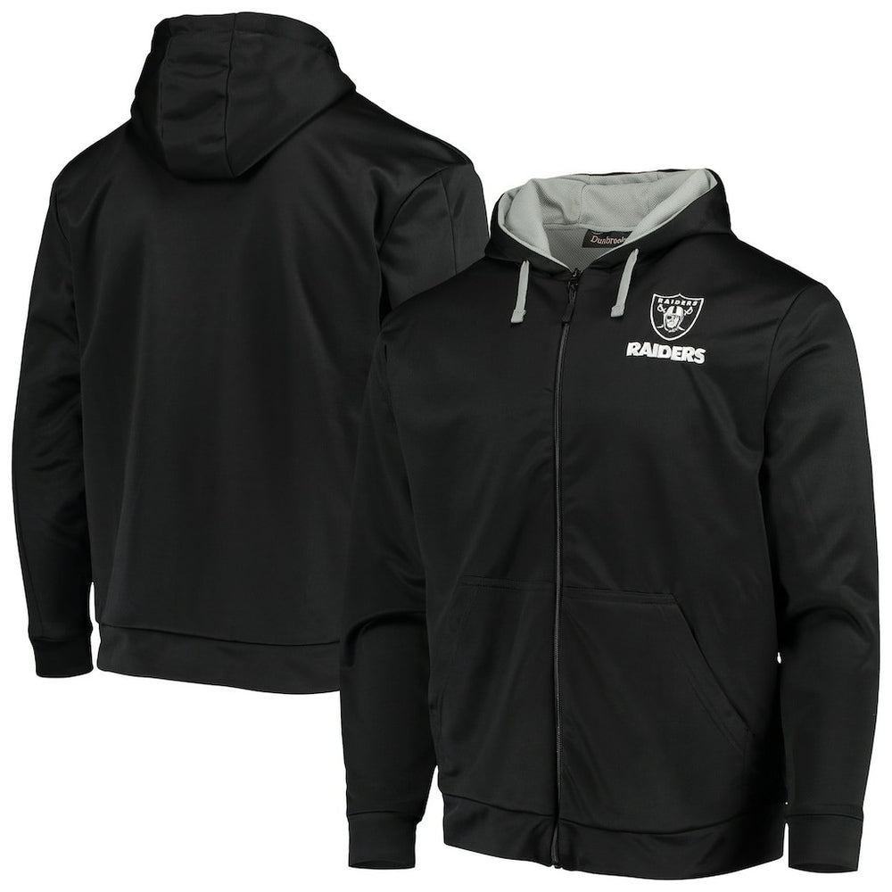 Las Vegas Raiders Dunbrooke Apprentice Full-Zip Hoodie - Black/Gray outlet