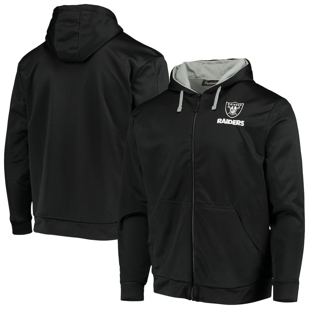 Las Vegas Raiders Dunbrooke Apprentice Full-Zip Hoodie - Black/Gray outlet