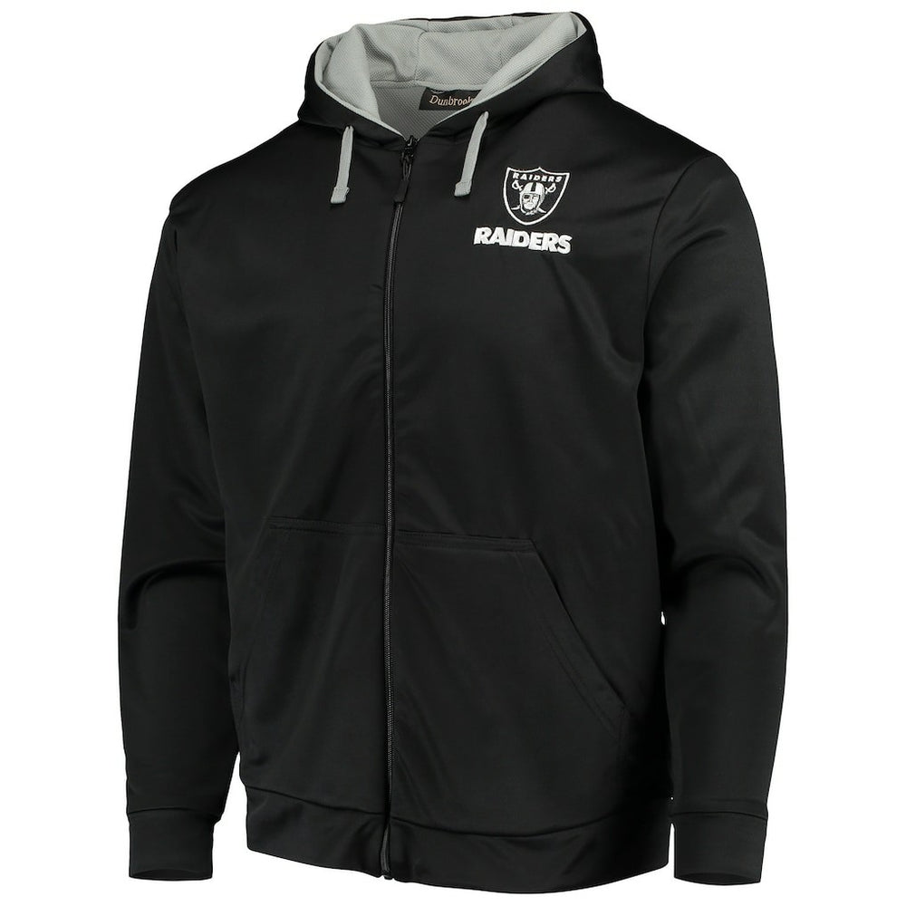 Las Vegas Raiders Dunbrooke Apprentice Full-Zip Hoodie - Black/Gray outlet
