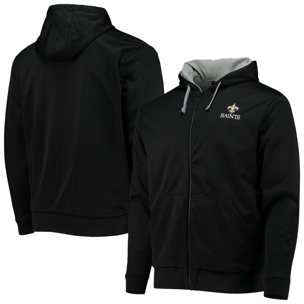 New Orleans Saints Dunbrooke Apprentice Full-Zip Hoodie - Black/Gray for sale