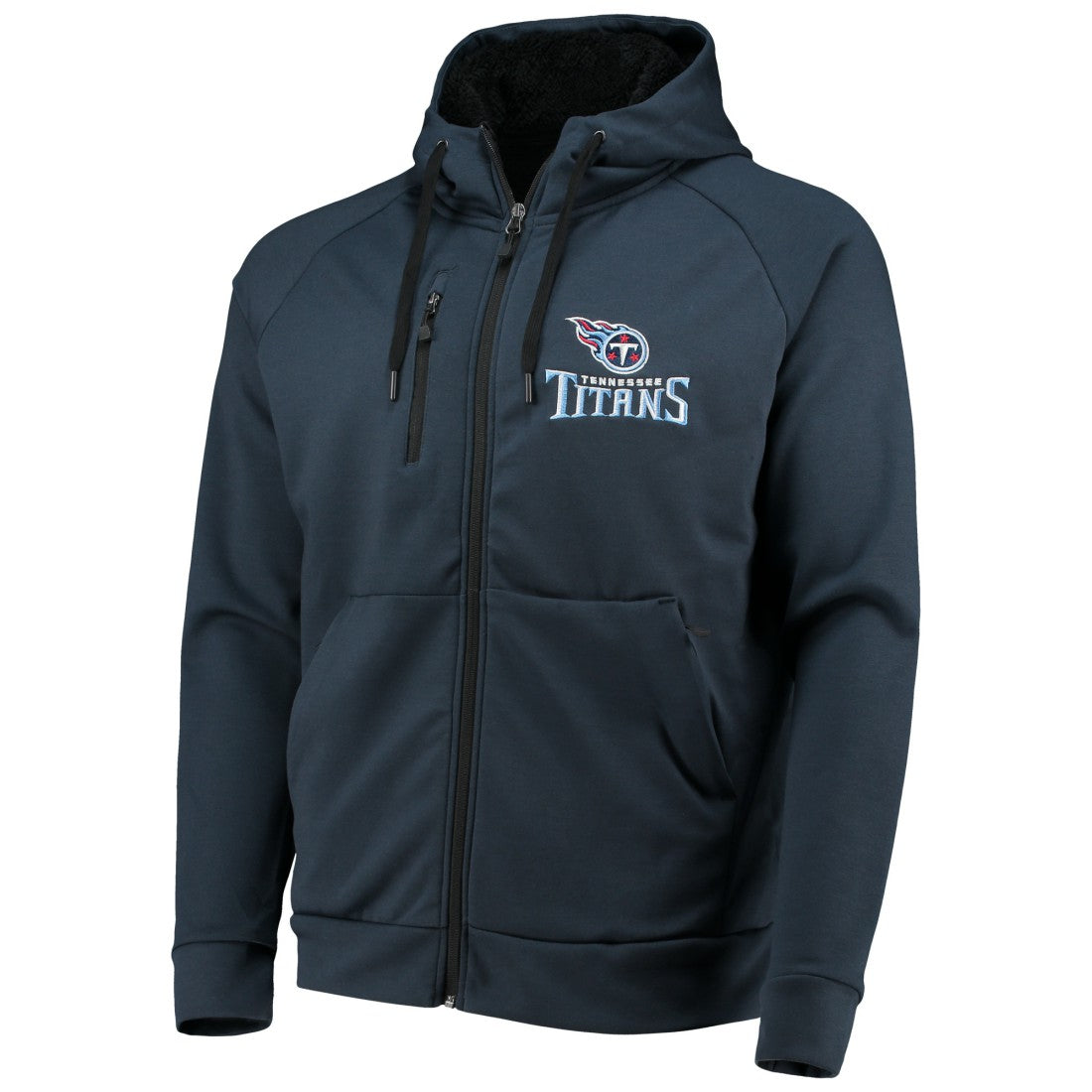 Tennessee Titans Dunbrooke Shag Tri-Blend Full-Zip Raglan Hoodie - Navy on sale