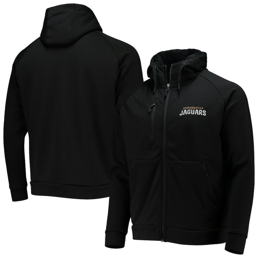 Jacksonville Jaguars Dunbrooke Shag Tri-Blend Full-Zip Raglan Hoodie - Black outlet