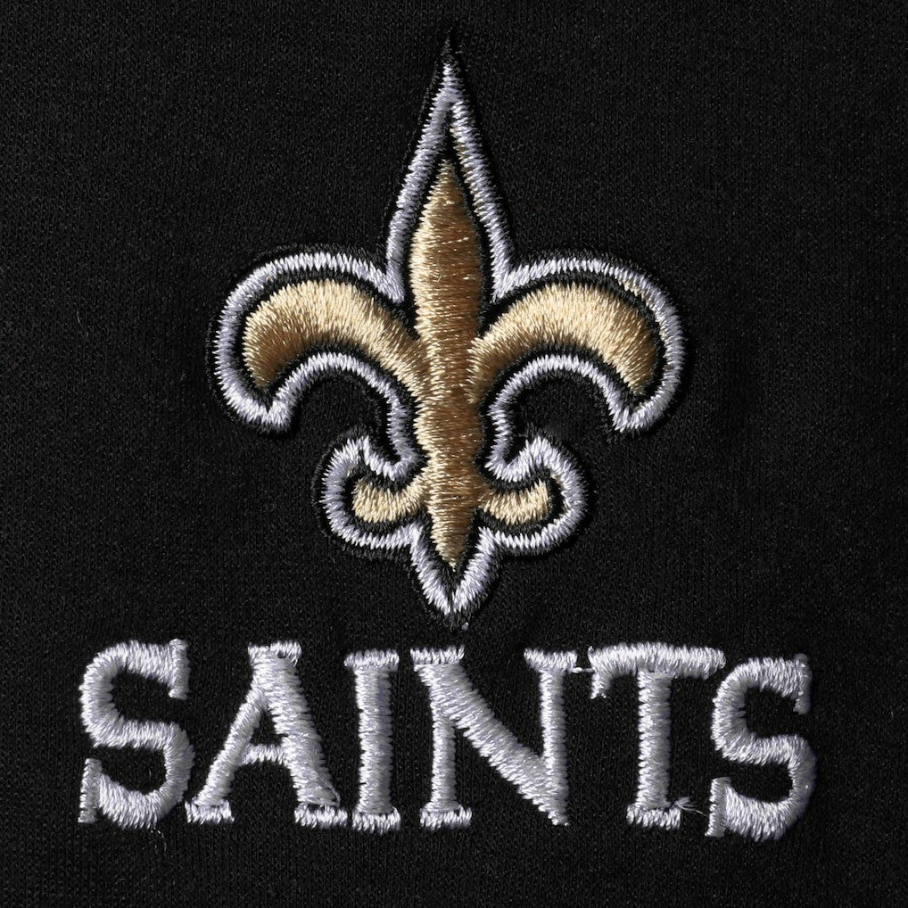 New Orleans Saints Dunbrooke Shag Tri-Blend Full-Zip Raglan Hoodie - Black on sale