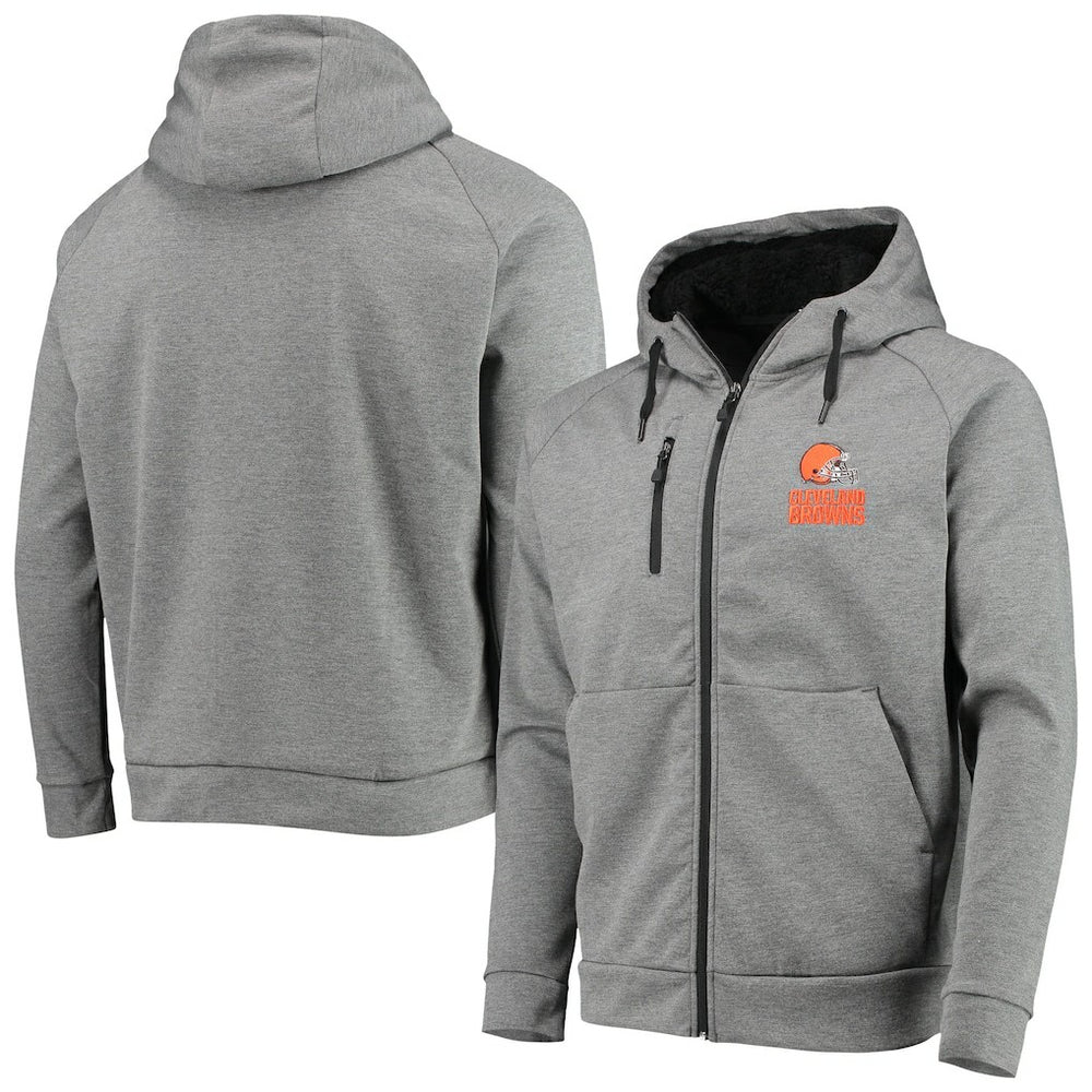 Cleveland Browns Dunbrooke Shag Tri-Blend Full-Zip Raglan Hoodie - Charcoal outlet