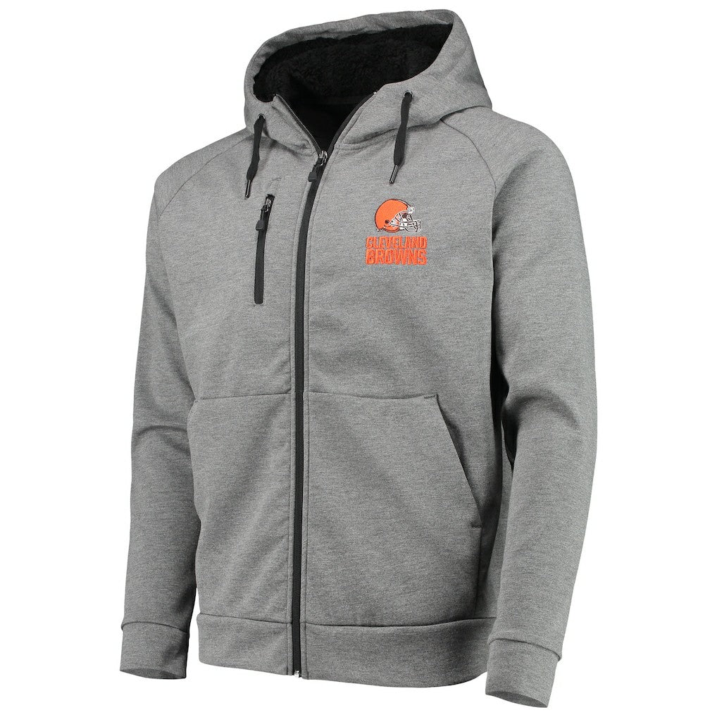 Cleveland Browns Dunbrooke Shag Tri-Blend Full-Zip Raglan Hoodie - Charcoal outlet