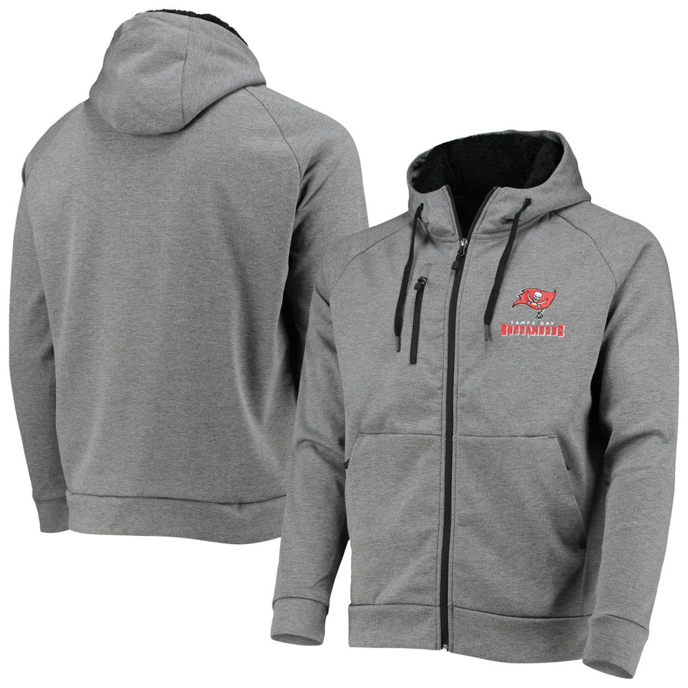 Tampa Bay Buccaneers Dunbrooke Shag Tri-Blend Full-Zip Raglan Hoodie - Charcoal sale