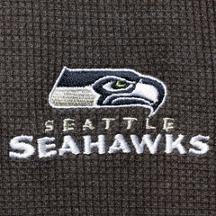 Seattle Seahawks Dunbrooke Logo Maverick Thermal Henley Long Sleeve T-Shirt - Heathered Gray discount