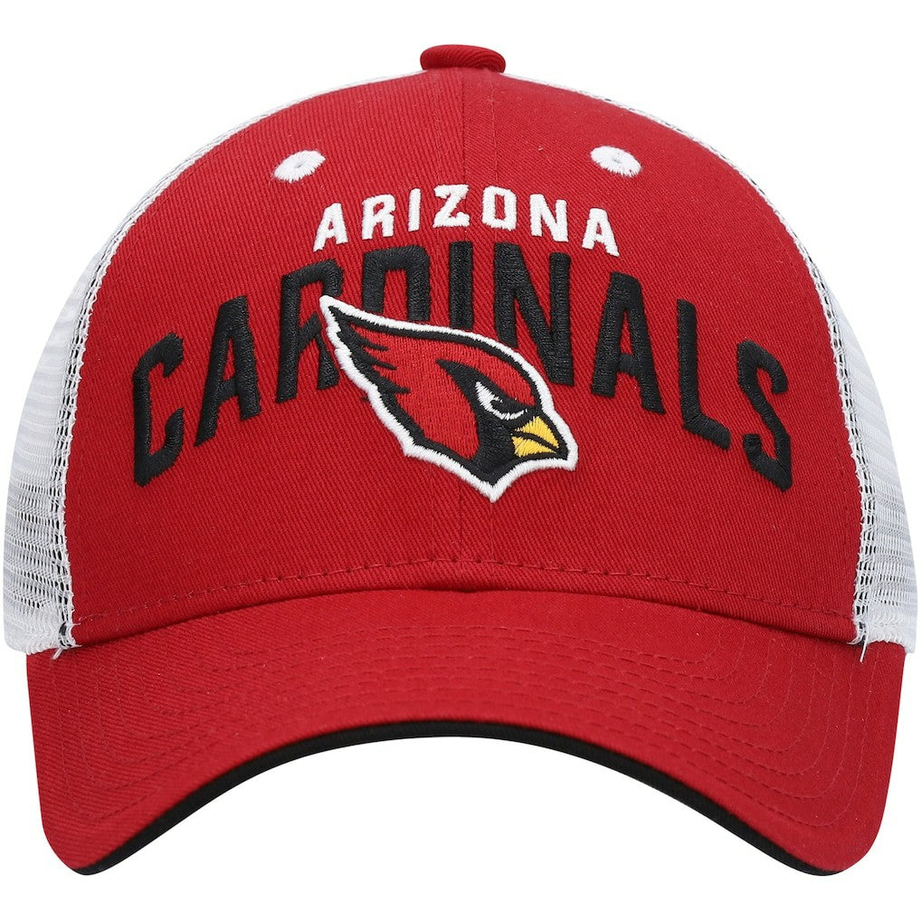 Arizona Cardinals Youth Core Lockup Adjustable Hat - Cardinal/White outlet
