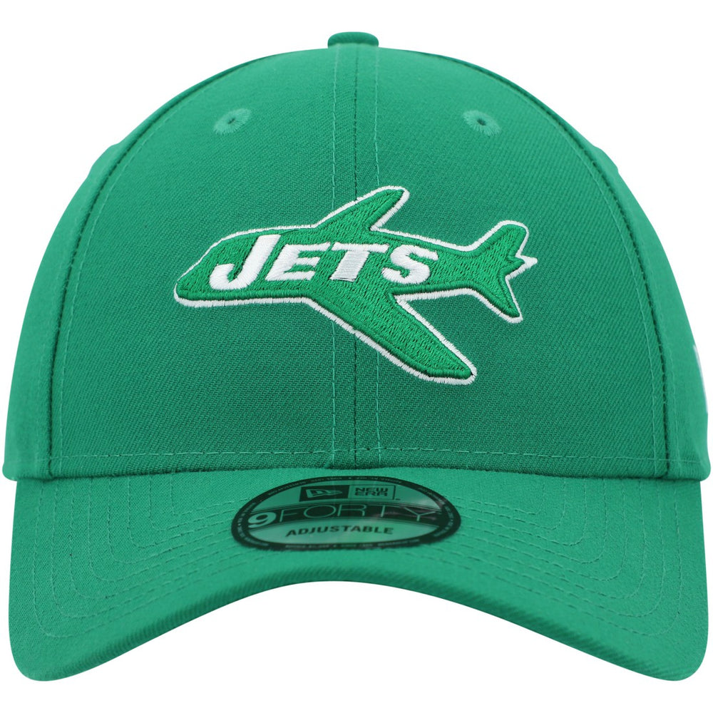 New York Jets New Era Plane The League 9FORTY Adjustable Hat - Kelly Green online